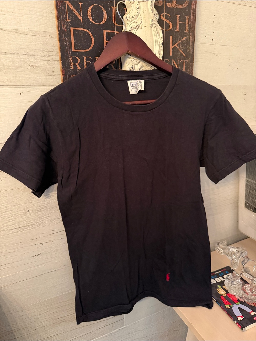 Polo by Ralph Lauren Navy Short Sleeve Crewneck Tee with Red Pony